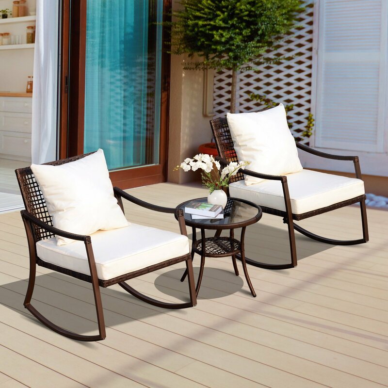 Garten Living 2Sitzer LoungeSet Arielle aus Polyrattan