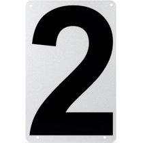 1pc Plastic Plaque Bronze Self Adhesive Number 0-9 House Door Address Sign 