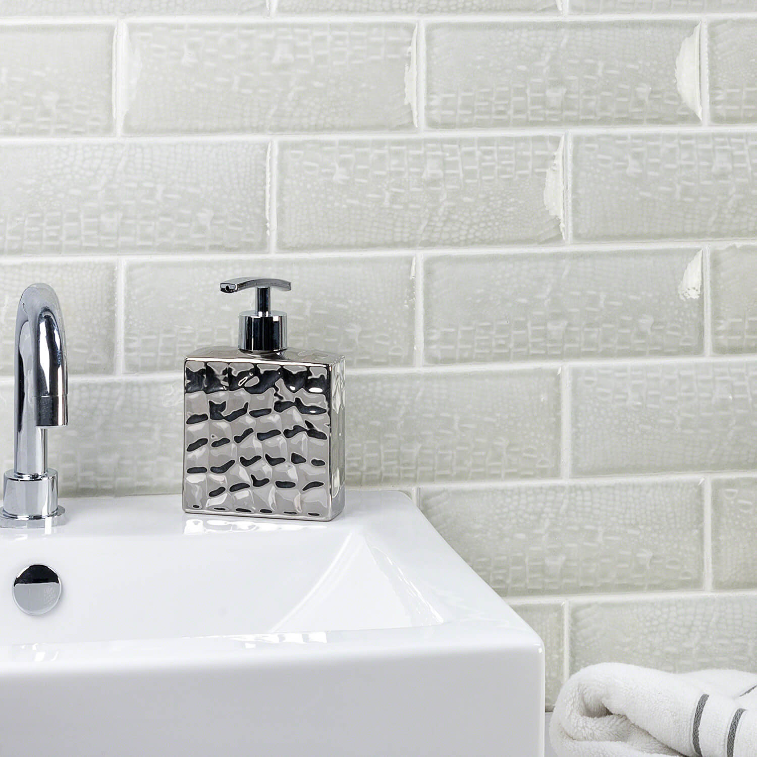 Ivy Hill Tile Dallas Smooth Pillowed 3 X 8 Ceramic Subway Tile