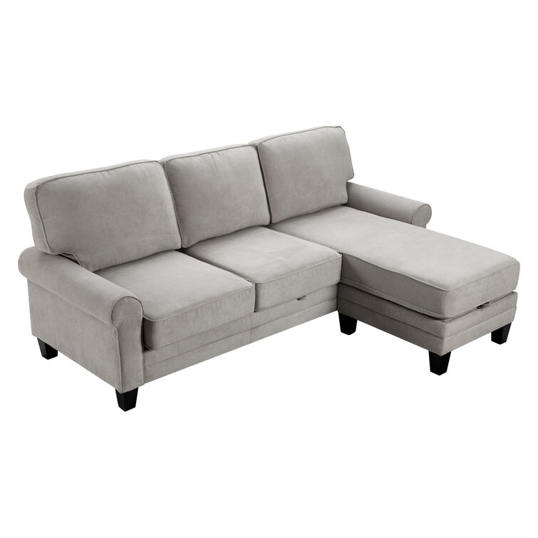 Serta at Home 86" Wide Reversible Sofa & Chaise with Ottoman & Reviews | Wayfair