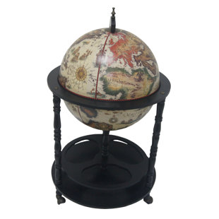 Go to store & view more images Merske LLC Firenze Italian Style 3 Leg Floor Globe Bar