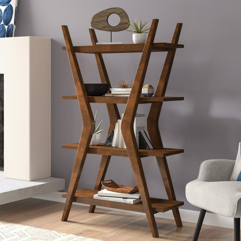 Langley Street Woodcrest Etagere Bookcase Reviews Wayfair