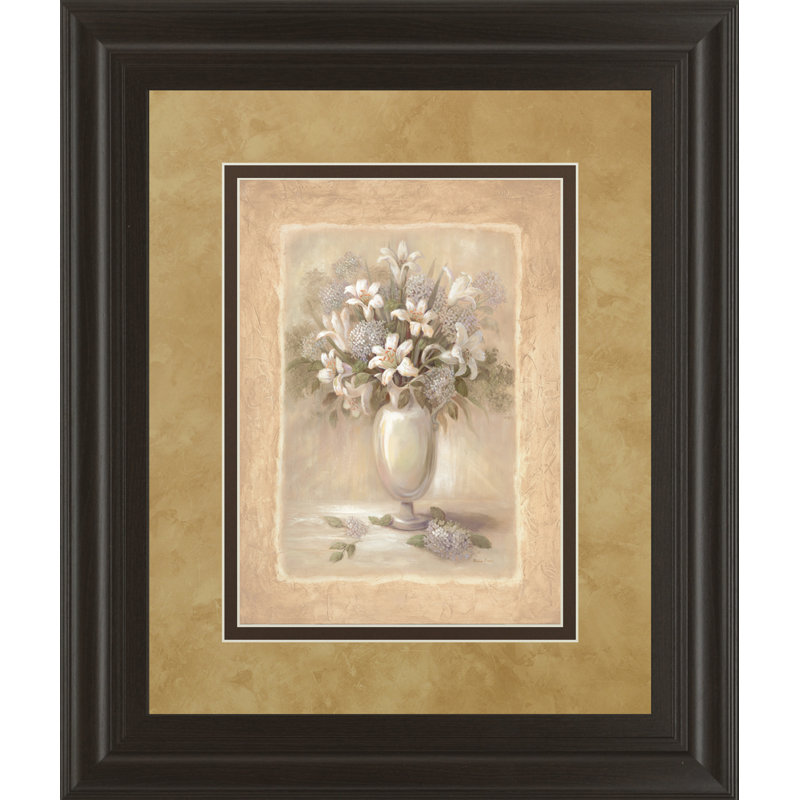 Classyartwholesalers White Bounty Ii By Vivian Flasch Framed