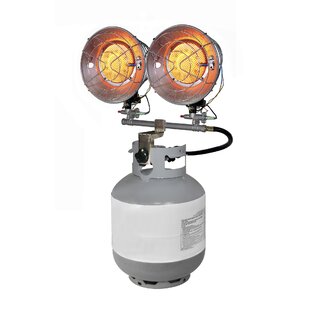 15,000 BTU Portable Propane Radiant Tank Top Heater With Tip Over Safety Switch By Dyna-Glo