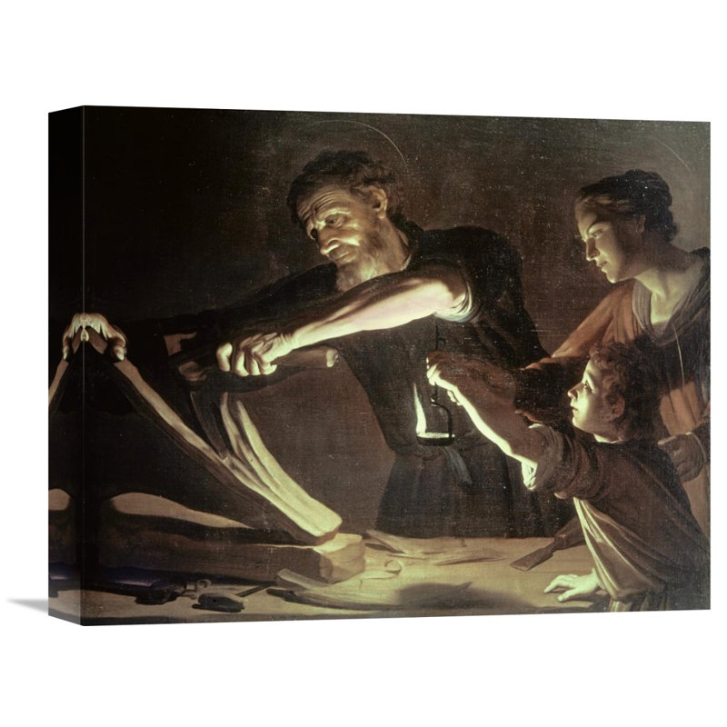 Global Gallery Holy Family In The Carpentry Shop By Gerrit Van