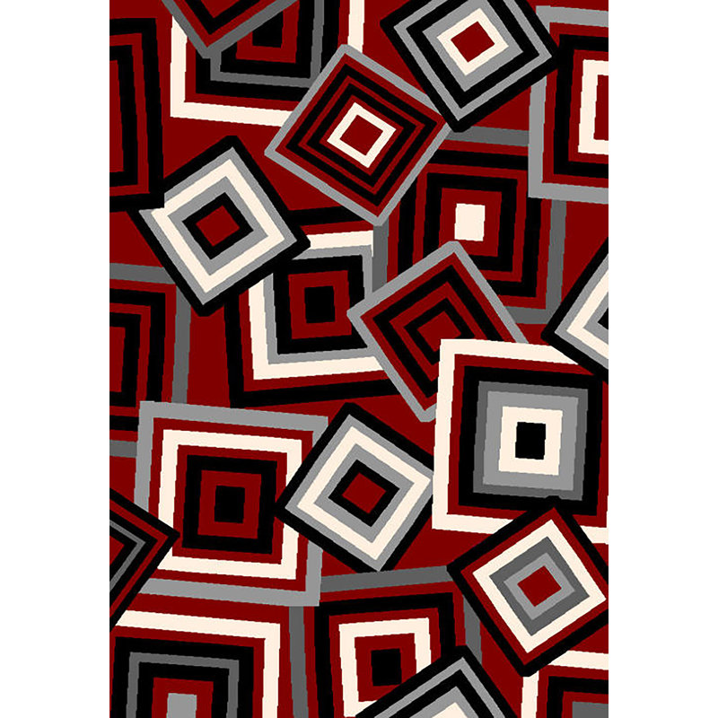 Planet Rugs Bella Modern Contemporary Red Area Rug Wayfair Bella Modern Contemporary Red Area Rug