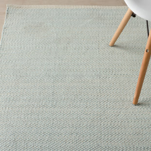 Stair Runner Rods Wayfair Herringbone Hand Woven Sky Blue Area Rug By Dash And Albert Rugs