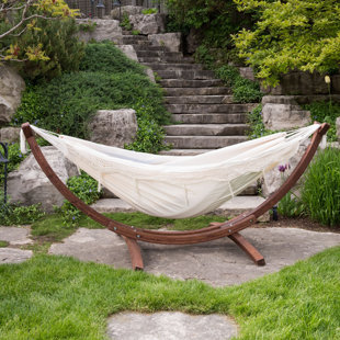 Go to store & view more images Holyoke Double Camping Hammock with Stand by Bay Isle Home