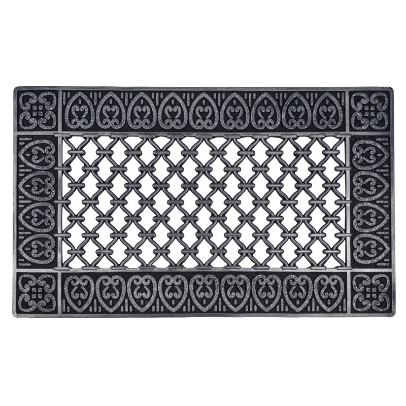 Entryways Timeless Moroccan Recycled Rubber 30 In X 18 In Outdoor Door Mat Reviews Wayfair