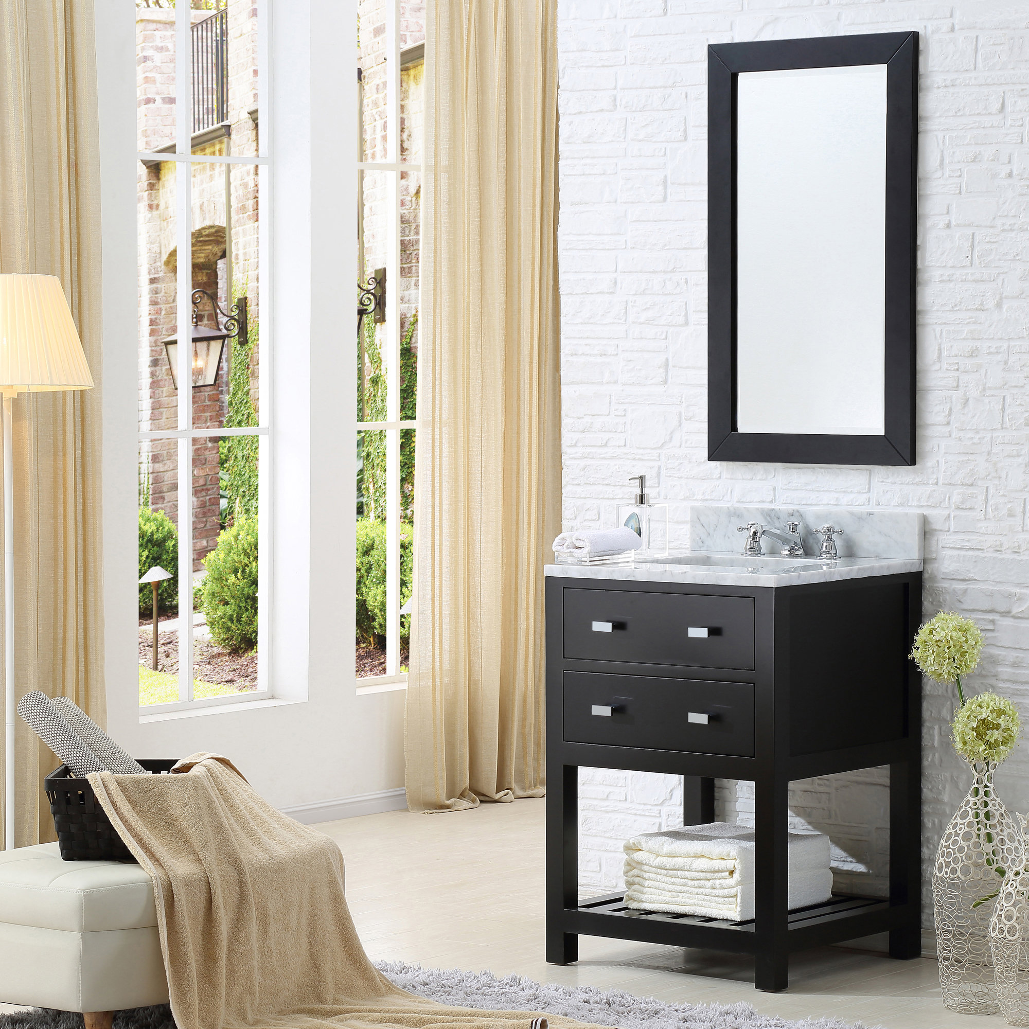 Perego 24 Single Bathroom Vanity Set With Mirror Allmodern