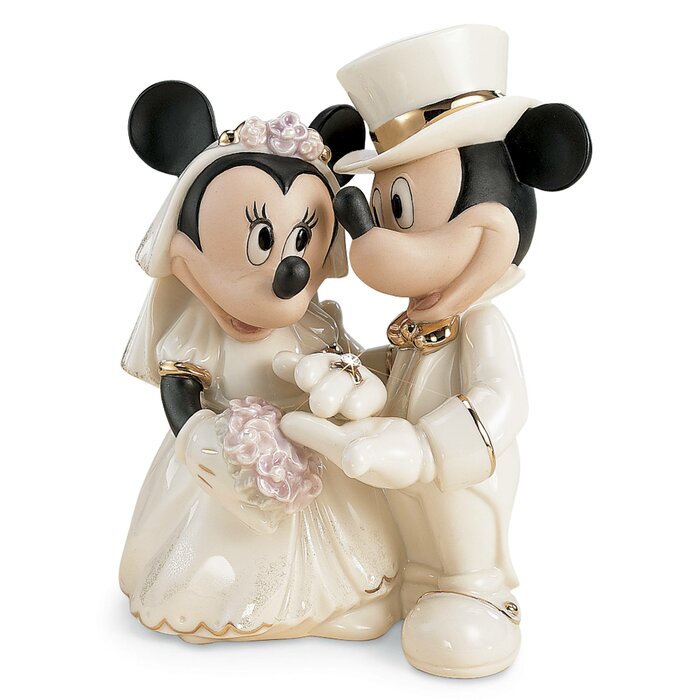 Lenox Disney S Minnie S Dream Wedding Figurine Reviews Wayfair