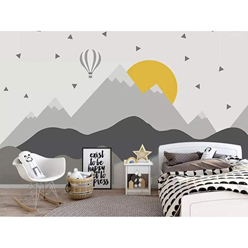 Isabelle Max Marci Hot Air Balloon Kids Mountain Textile Texture