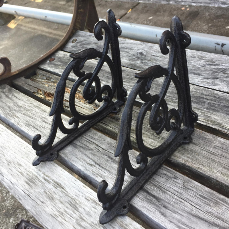 Jtplus Cast Iron Antique Style Brackets Garden Braces Rustic Shelf Bracket Reviews Wayfair