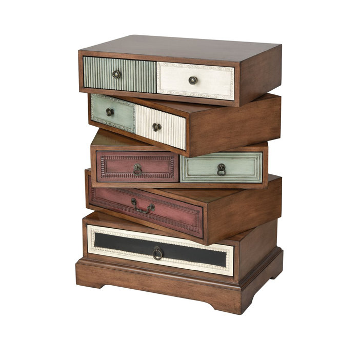 Bloomsbury Market Emeka 5 Drawer Apothecary Accent Chest Wayfair