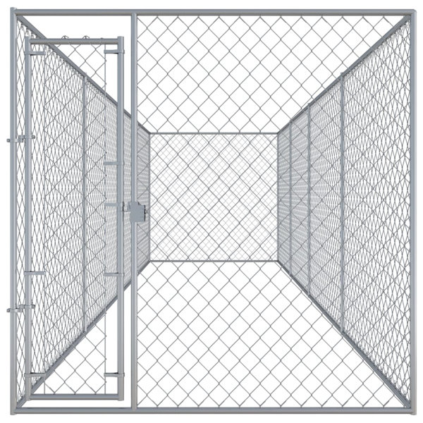 akc chain link outdoor kennel