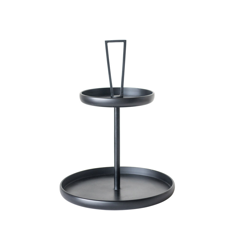 George Oliver Brotherton Decorative Metal 2 Tier Round Serving