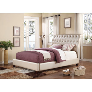 Pitney Upholstery Sleigh Bed by ACME Furniture