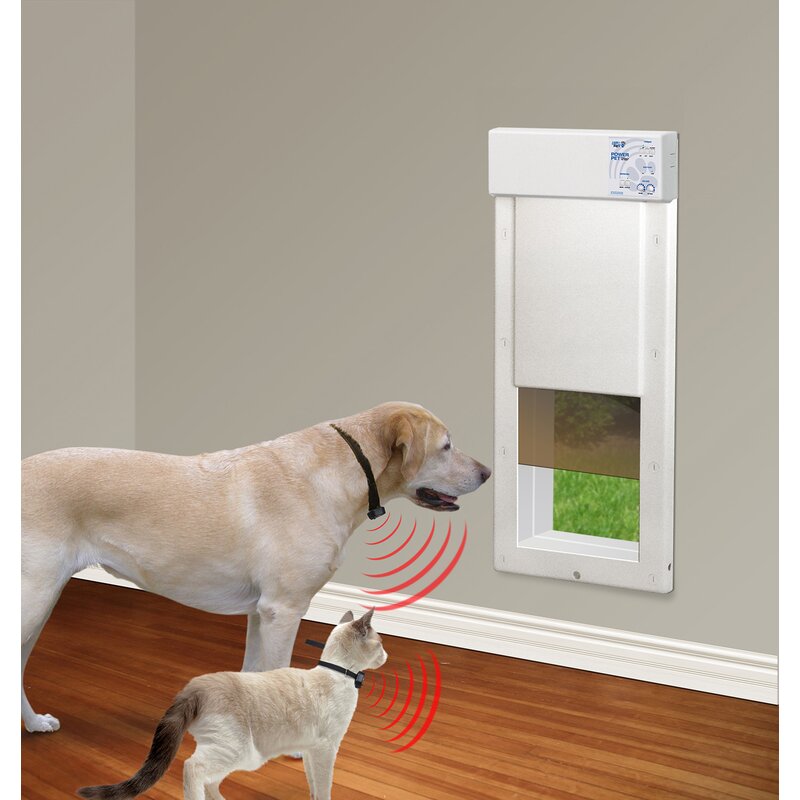 High Tech Pet Power Pet Door - Wall and 