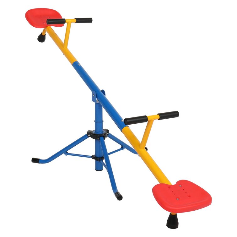 Ktaxon 2 Seat Metal Spinning Teeter Totter | Wayfair.ca