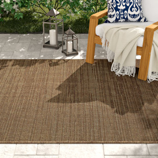 Outdoor Rugs Joss Main Stem Bridge Chestnut Brown Indoor Outdoor Area Rug