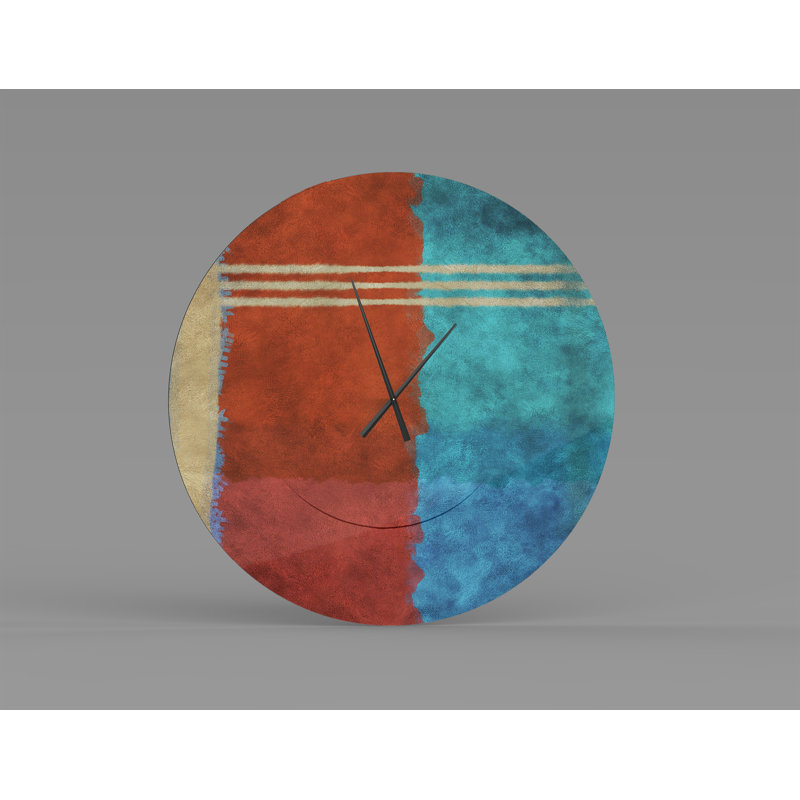 East Urban Home Oversized Byers Wall Clock Wayfair