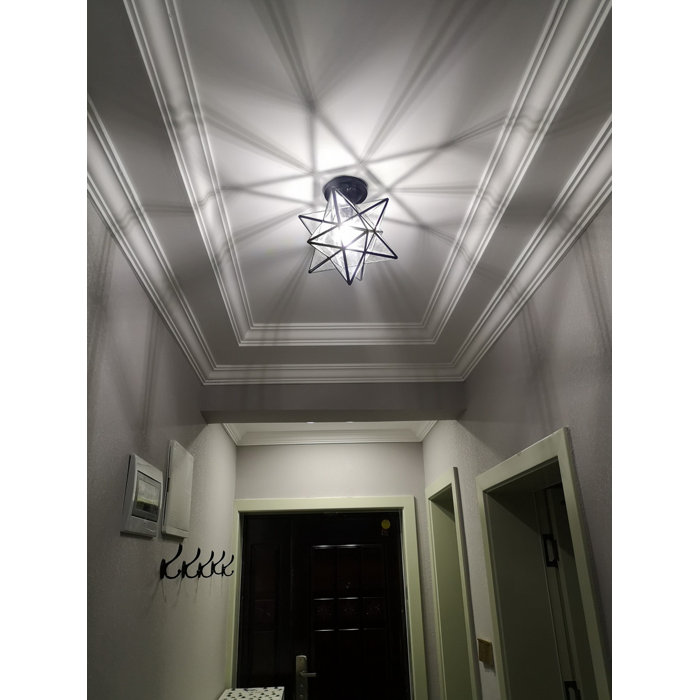 Wrought Studio Holleman 1 Light Semi Flush Mount Reviews Wayfair