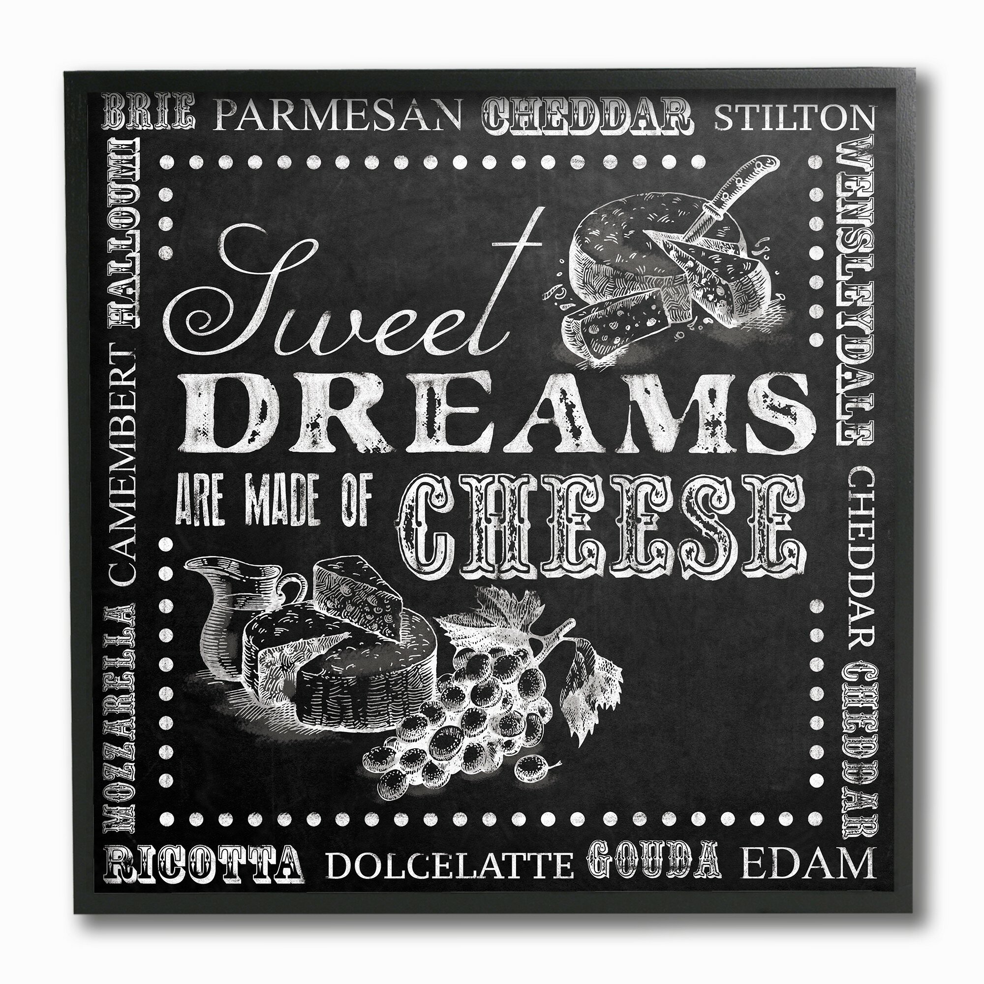 SWEET DREAMS ARE MADE OF CHEESE... METAL SIGN PLAQUE home kitchen gift notice