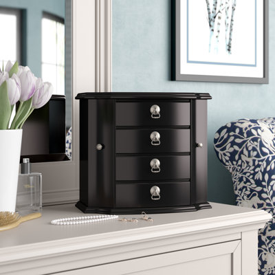 3 Drawers Wooden Jewelry Box