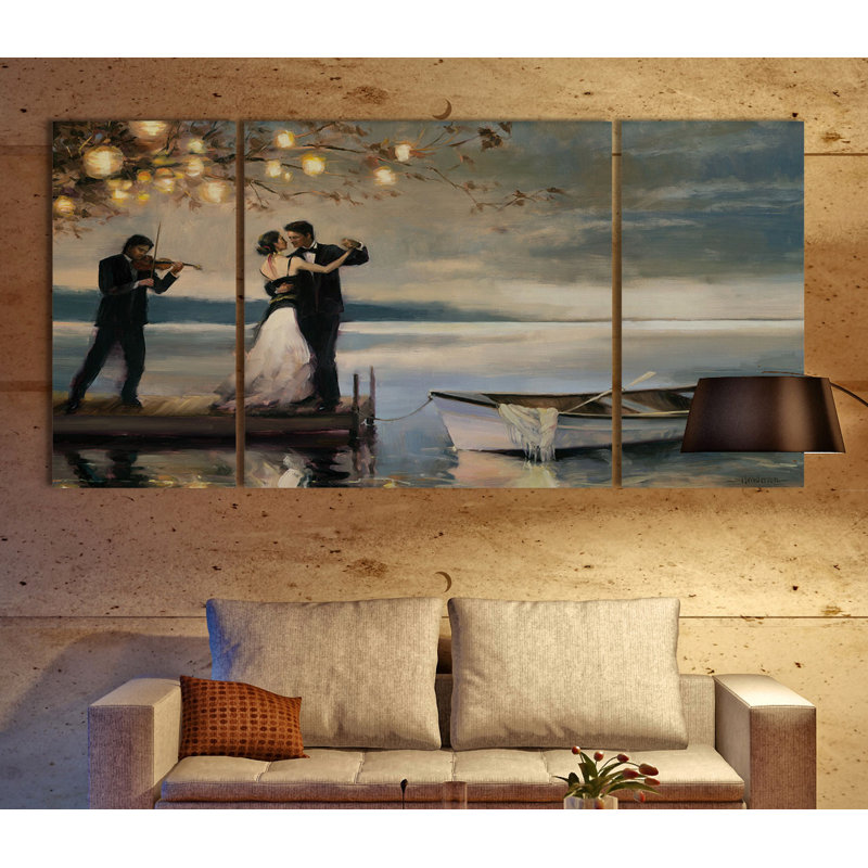 Wexfordhome A Premium Twilight Romance Painting Multi Piece