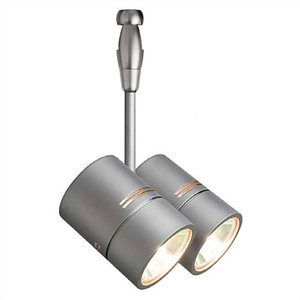 Twin 2-Light Spot Swivel Track Head