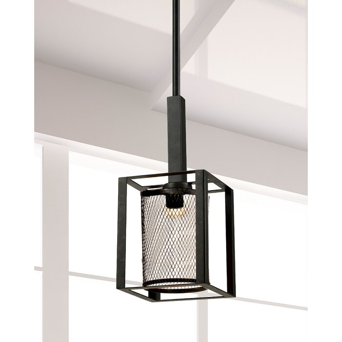 Dixon 1 Light Single Square Pendant