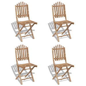 4-tlg. Klappbares Gartenstuhl-Set von dCor design
