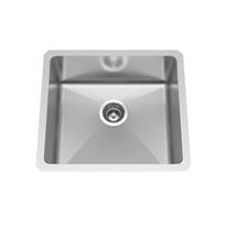 Kindred QSUA1925-8N Queen 24.75-in Lr X 18.75 Fb-in X 8-in Dp Under Mount Single Bowl Stainless Steel Kitchen Sink 