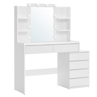39.4'' Wide vanity with LED Lights, 6 Drawers