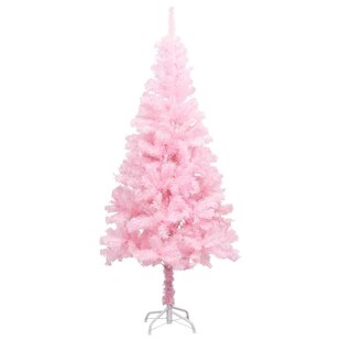 Pink 4 5 6 7 Feet Tall Christmas Tree Stand Holiday Season Indoor Outdoor Trees 