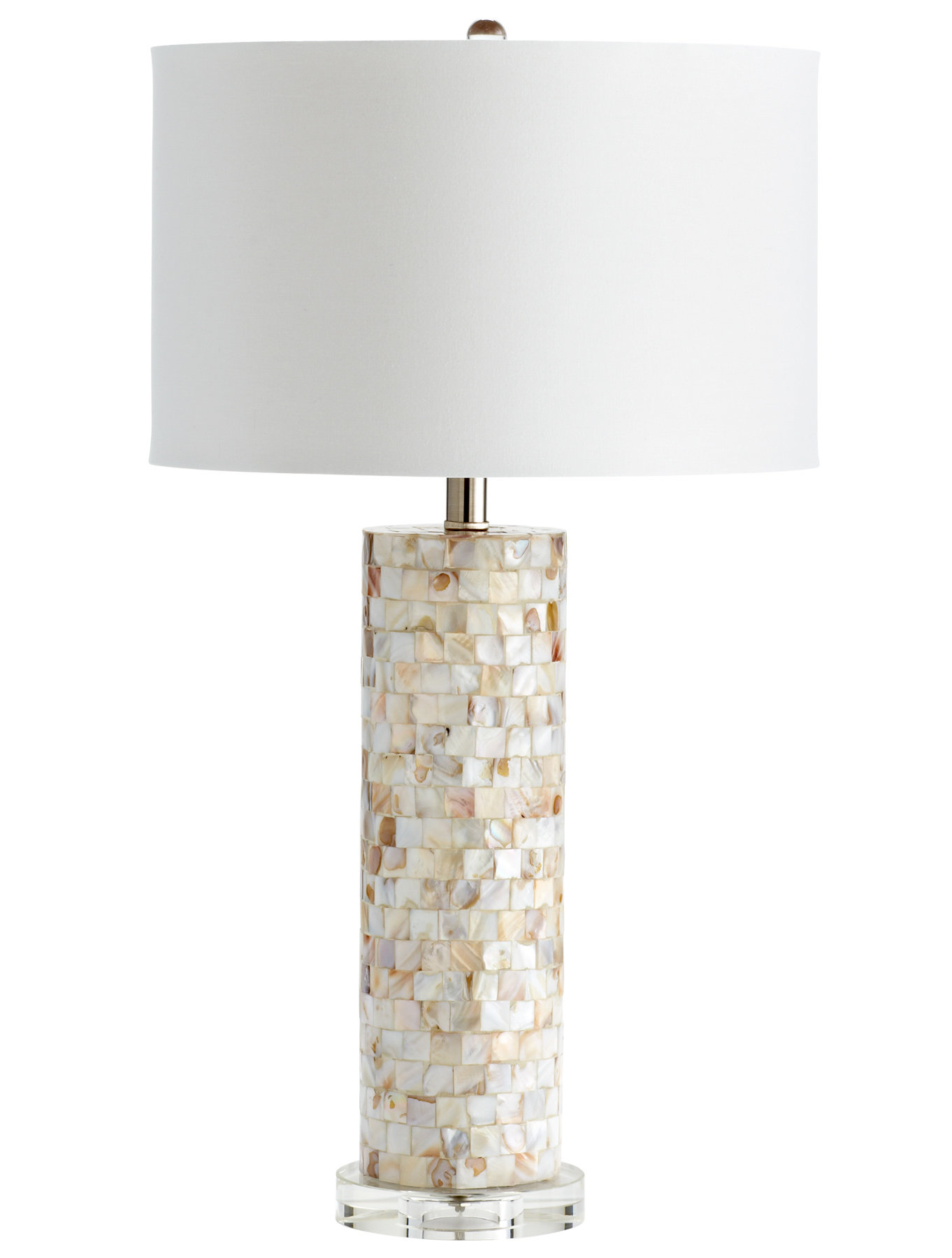 cylindrical column table lamp