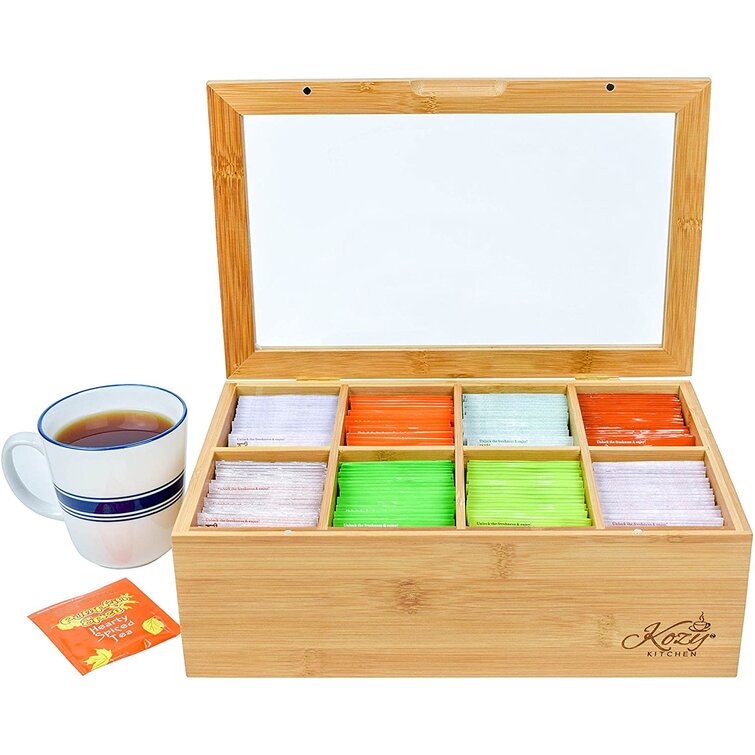 Kozy Kitchen Bamboo Tea Box