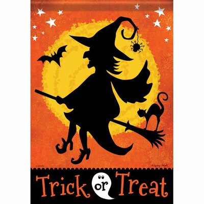 Witchy Night 2-Sided Polyester Garden Flag Carson Home Accents Size: 18