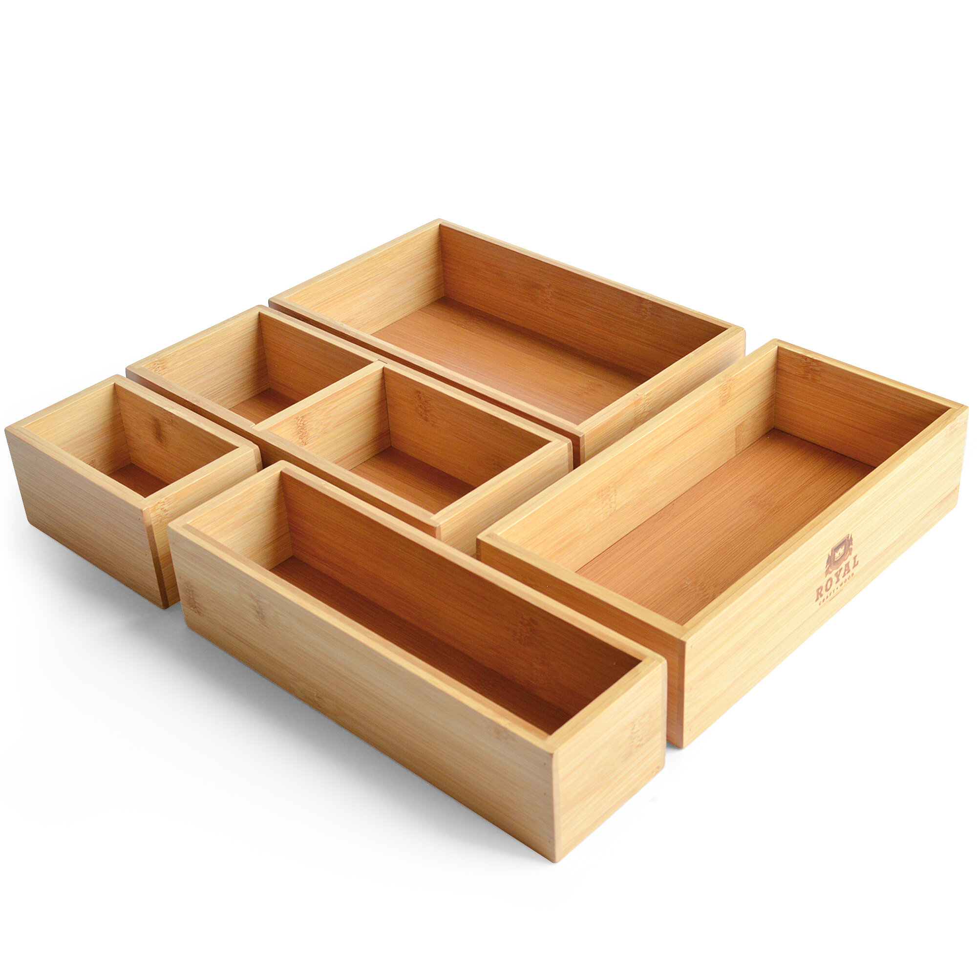 Royal Craft Wood 2.5'' H x 15'' W x 13'' D Office Drawer Organizer