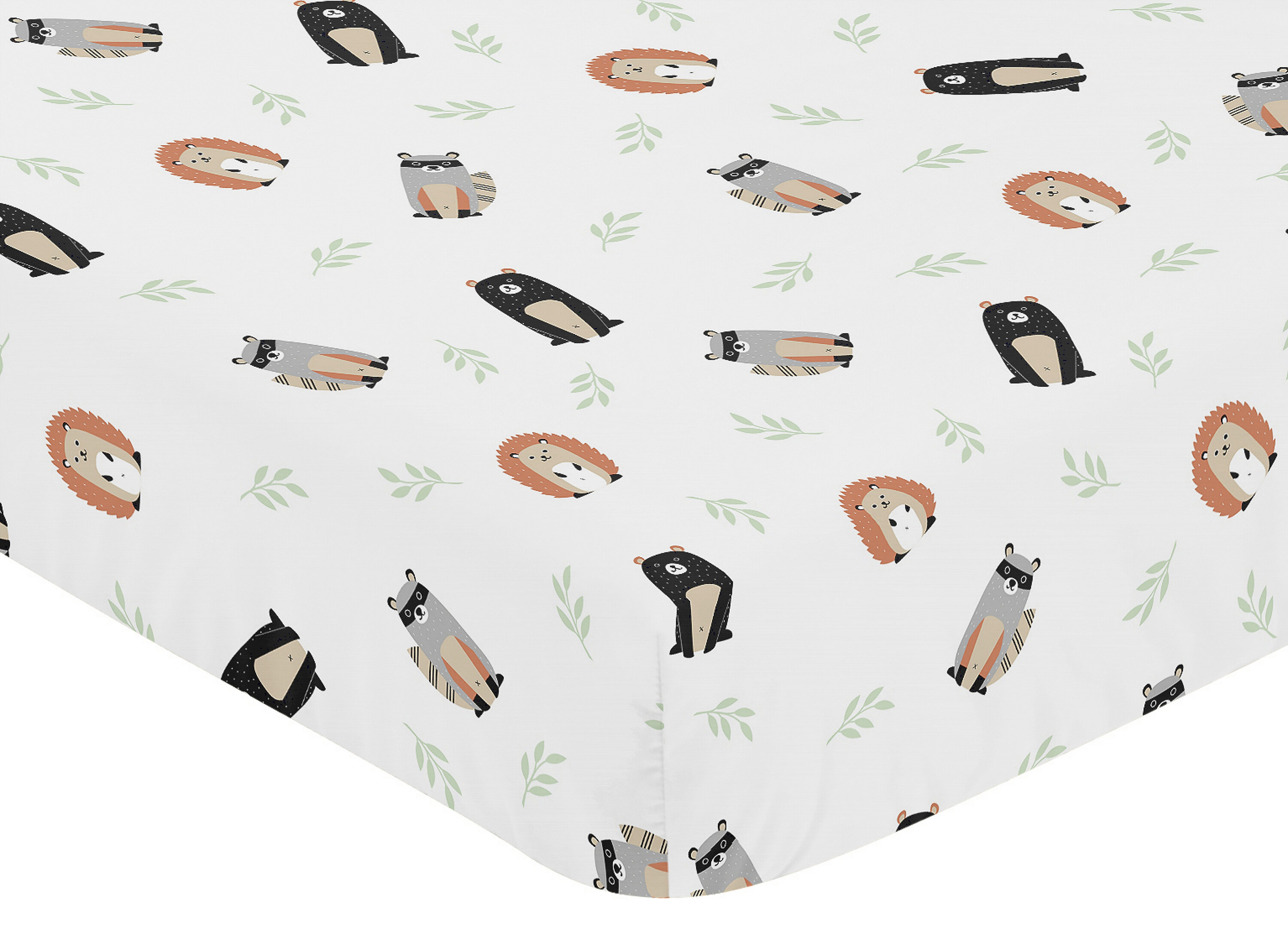 Sweet Jojo Designs The Woodland Pals Fitted Crib Sheet | Wayfair