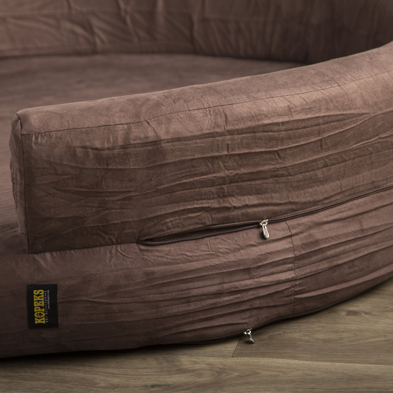 fala deluxe orthopedic memory foam bolster dog bed