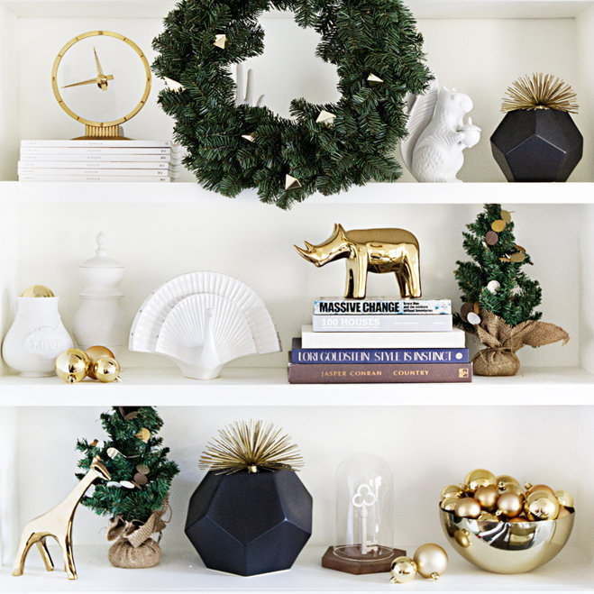 7 Ways To Style A Holiday Shelf Wayfair 1 Luxurious Holiday