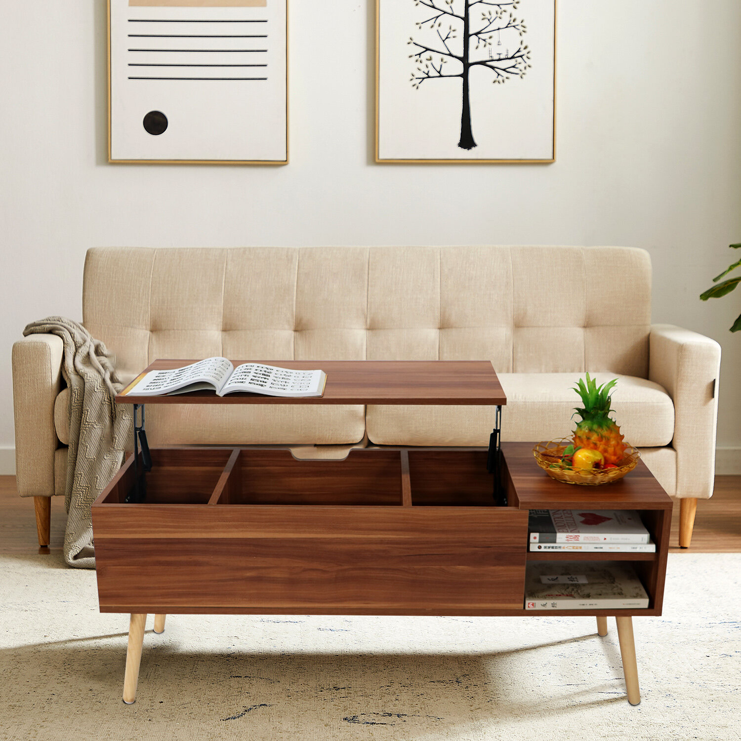 waddington lift top coffee table with storage corrigan studio