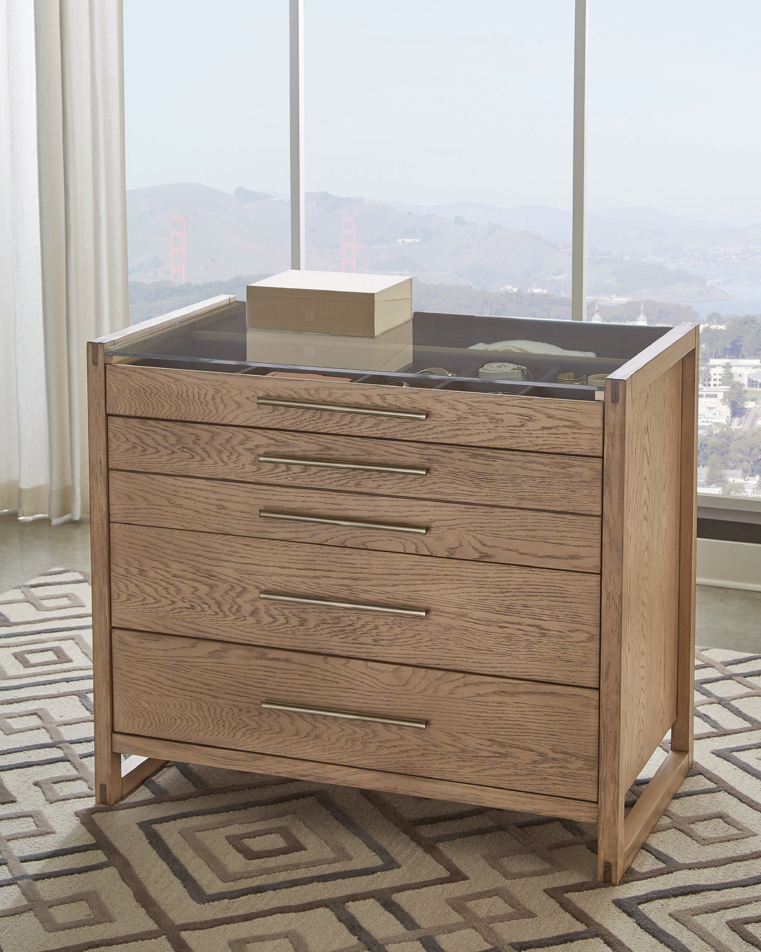 Corrigan Studio Sturminster Floating 5 Drawer Dresser Wayfair
