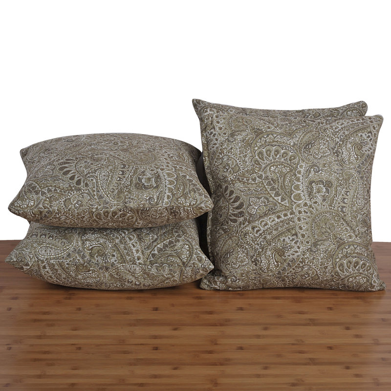 Astoria Grand Jaxon Paisley Suede Throw Pillow Cover Reviews