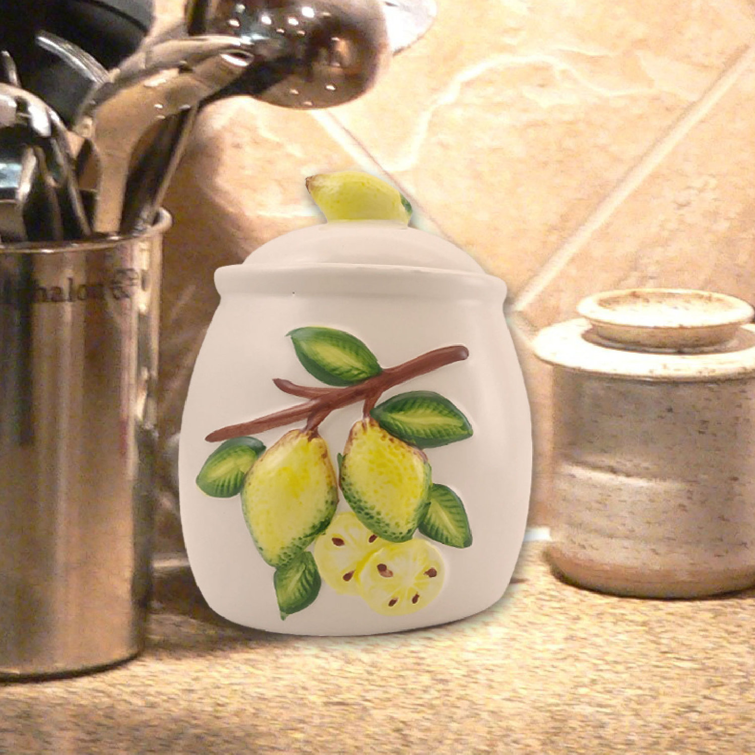 August Grove 1 25 Qt Kitchen Canister Wayfair