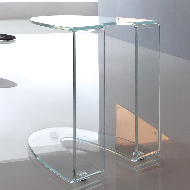 Orren Ellis Boese Glass C Table End Table Wayfair