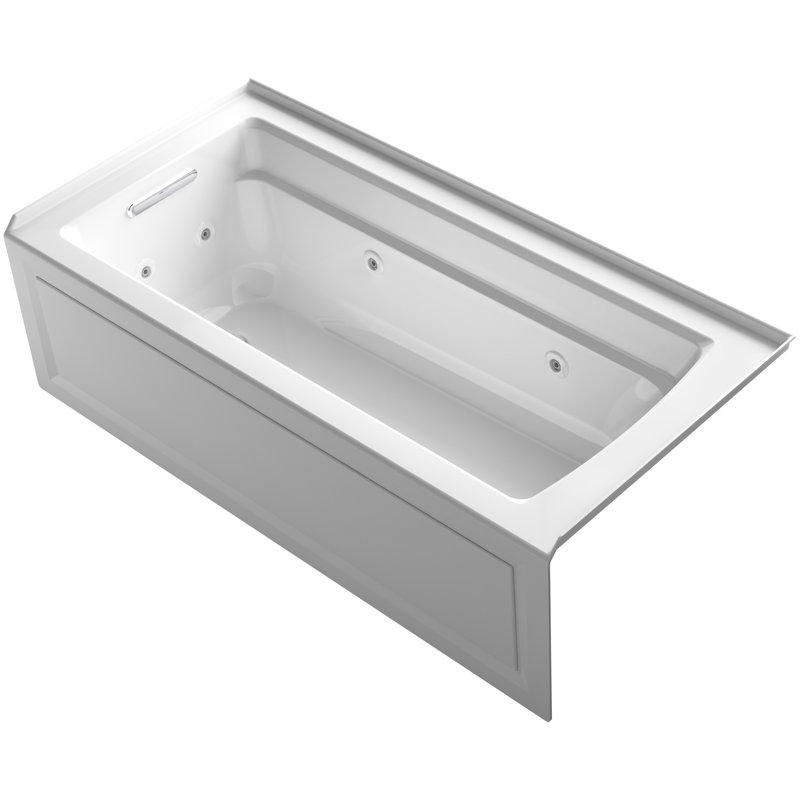 Kohler Archer Integral Apron 66" x 32" Alcove Whirlpool ...