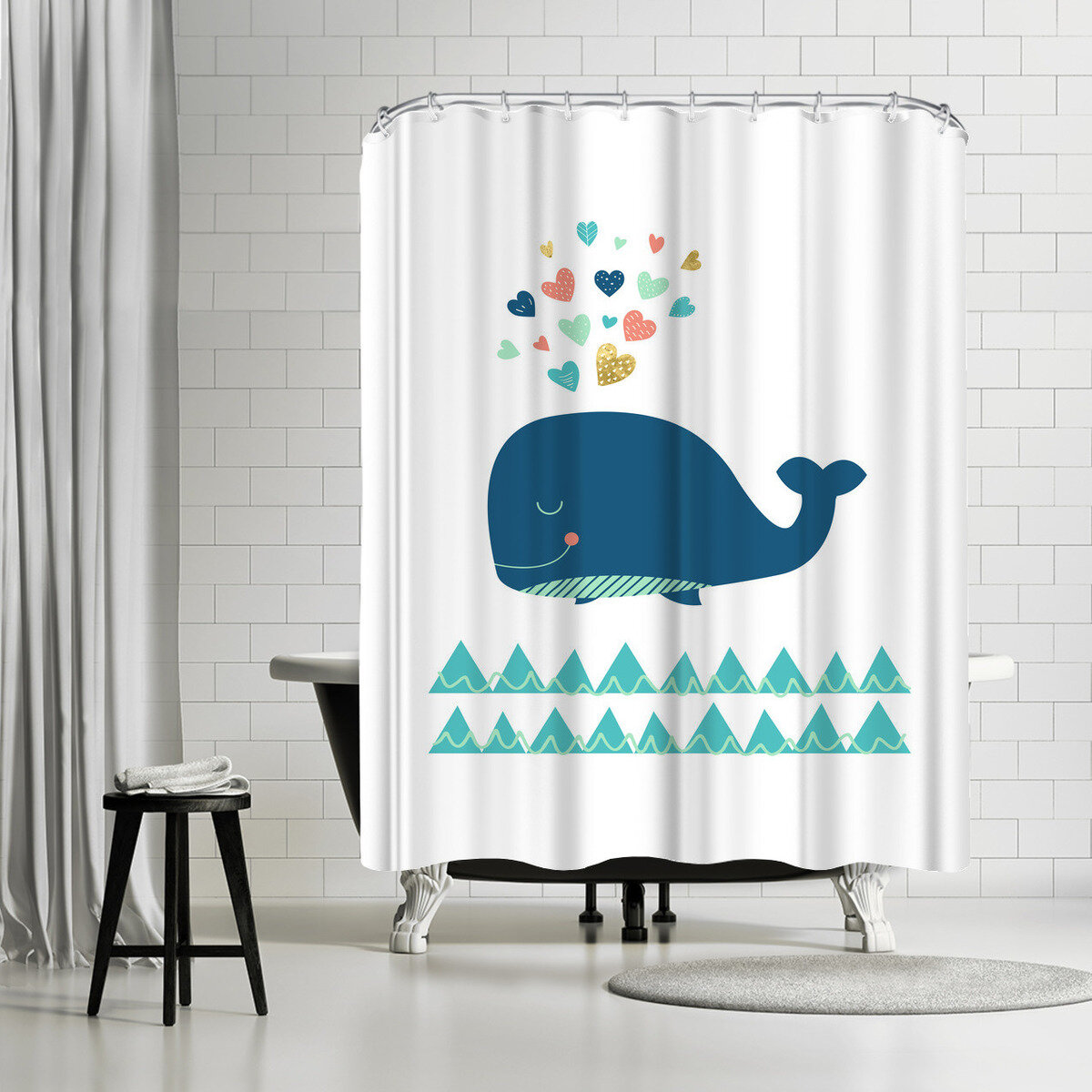 whale shower curtain bed bath and beyond