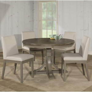 Kinsey 5 Piece Dining Set with Upholstered Chairs
